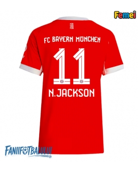 Bayern Munich Nicolas Jackson #11 Tricou Fotbal Replică 2025-26 Femei Acasa